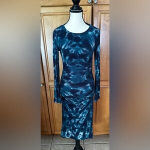 River + Sky Ribbed Tie Dye long sleeve dress
